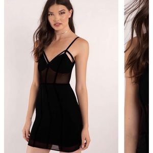 Lulus “don’t mesh with me” black bodycon dress